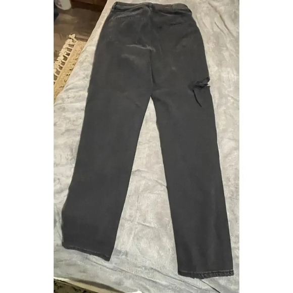 American Eagle SZ 0 Black Comfort Stretch Waistband Jeans Mom Jean - Picture 6 of 7